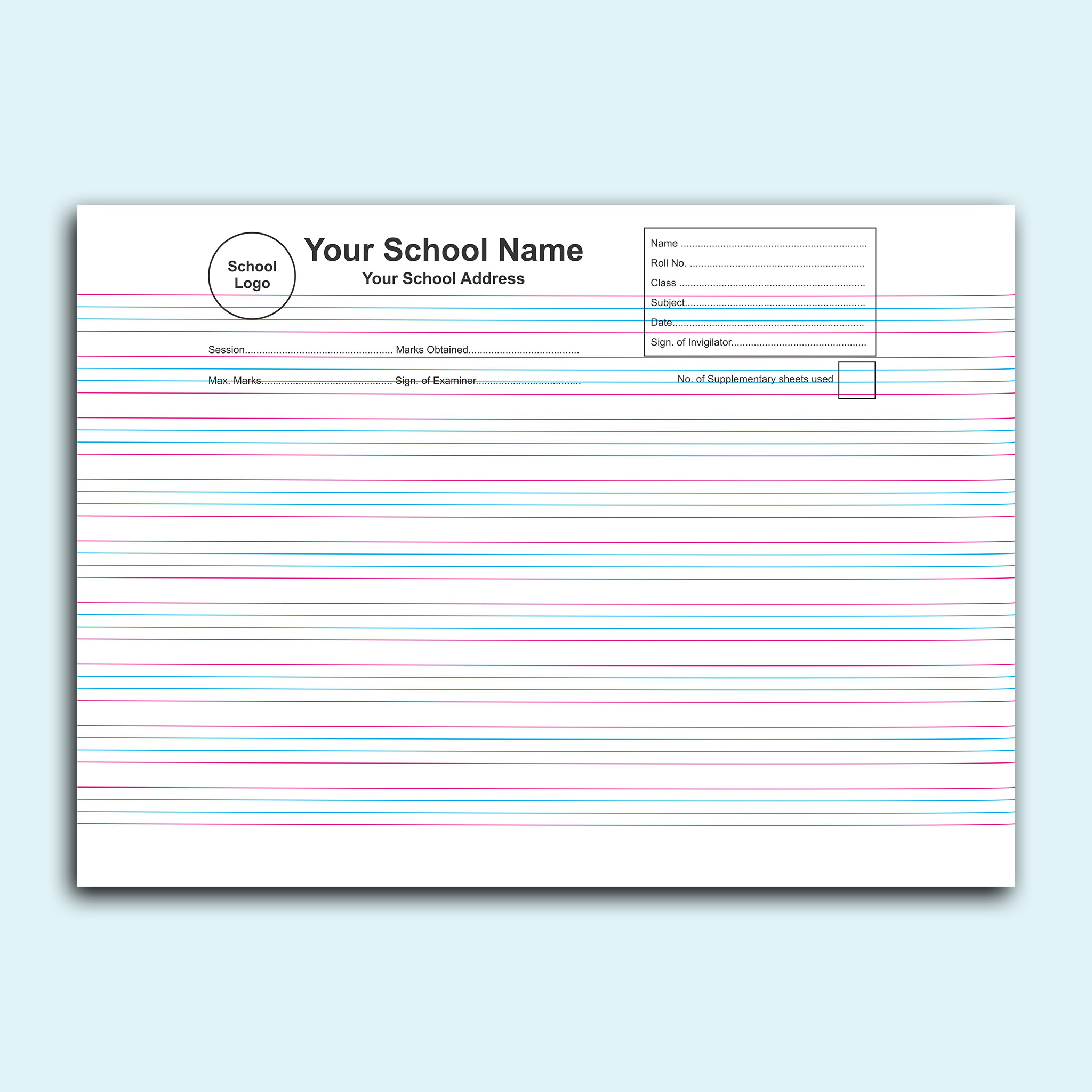 Answer Sheet English
